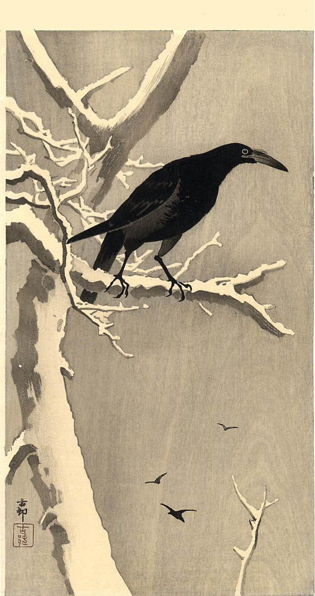 Ohara Koson - Jungle Crow