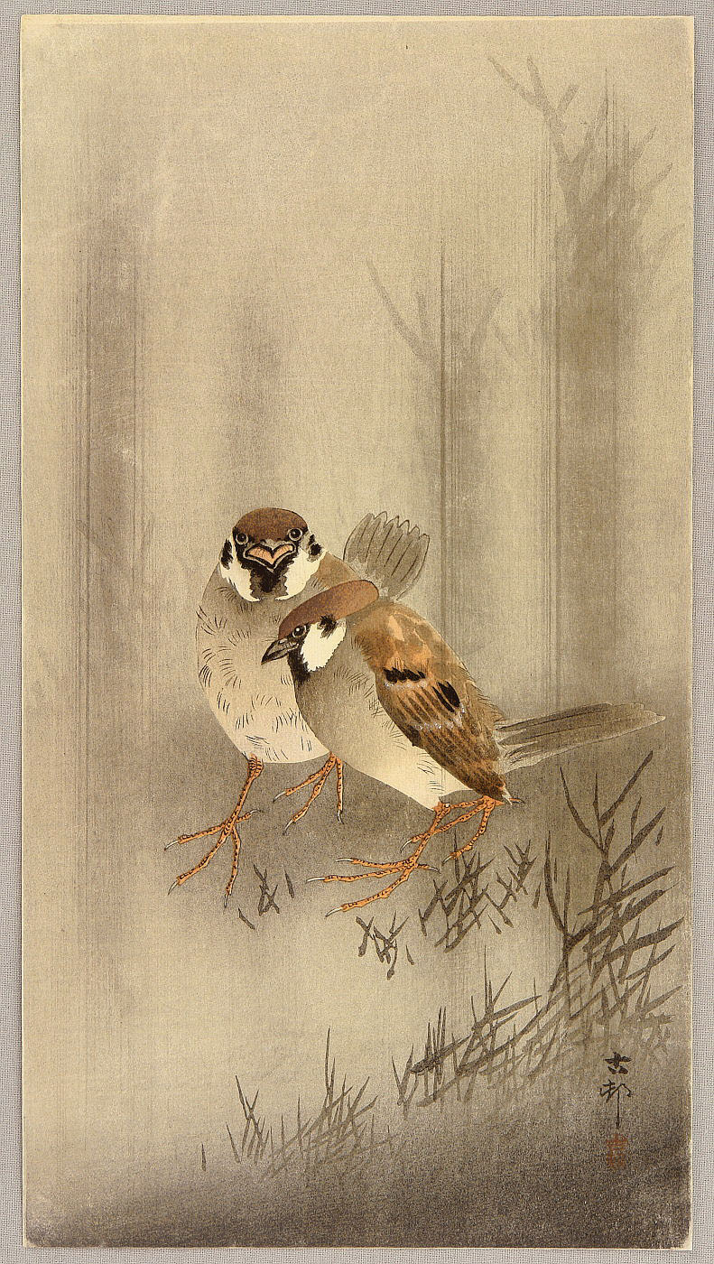 Ohara Koson - Two Sparrows