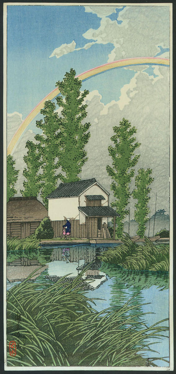 Hasui Kawase - Summer in Itako — Itako no natsu