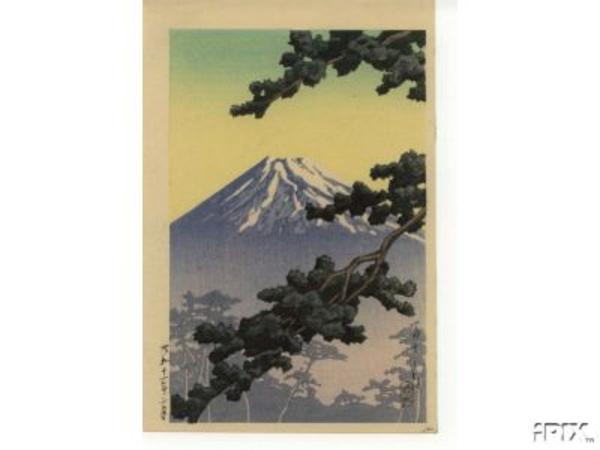 Hasui Kawase - Sacred Mountain Fuji — 富士の朝