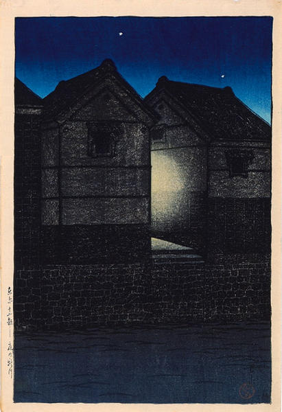 Hasui Kawase - Night at Shinkawa