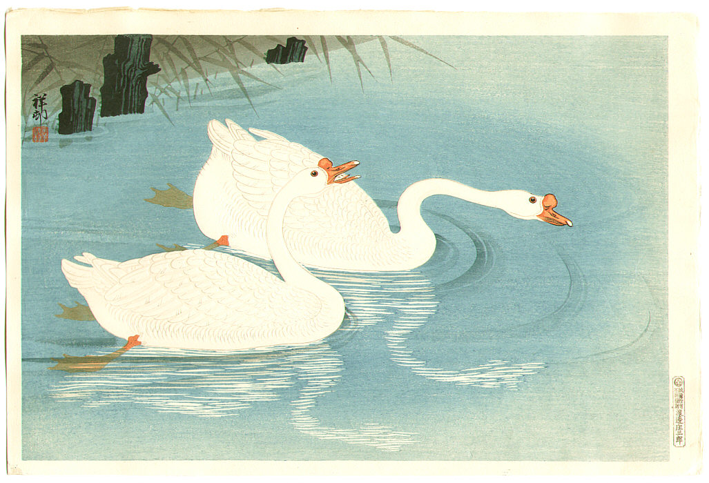 Ohara Koson - Two Swans