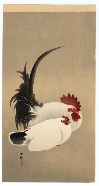 Ohara Koson - Rooster and Hen