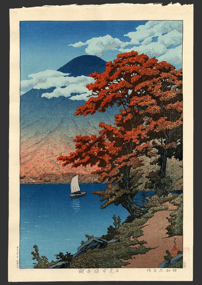 Hasui Kawase - Lake Chuzenji At Nikko