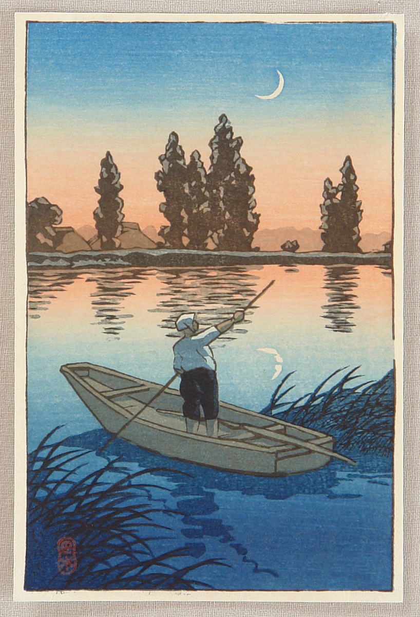 Hasui Kawase - Fisherman