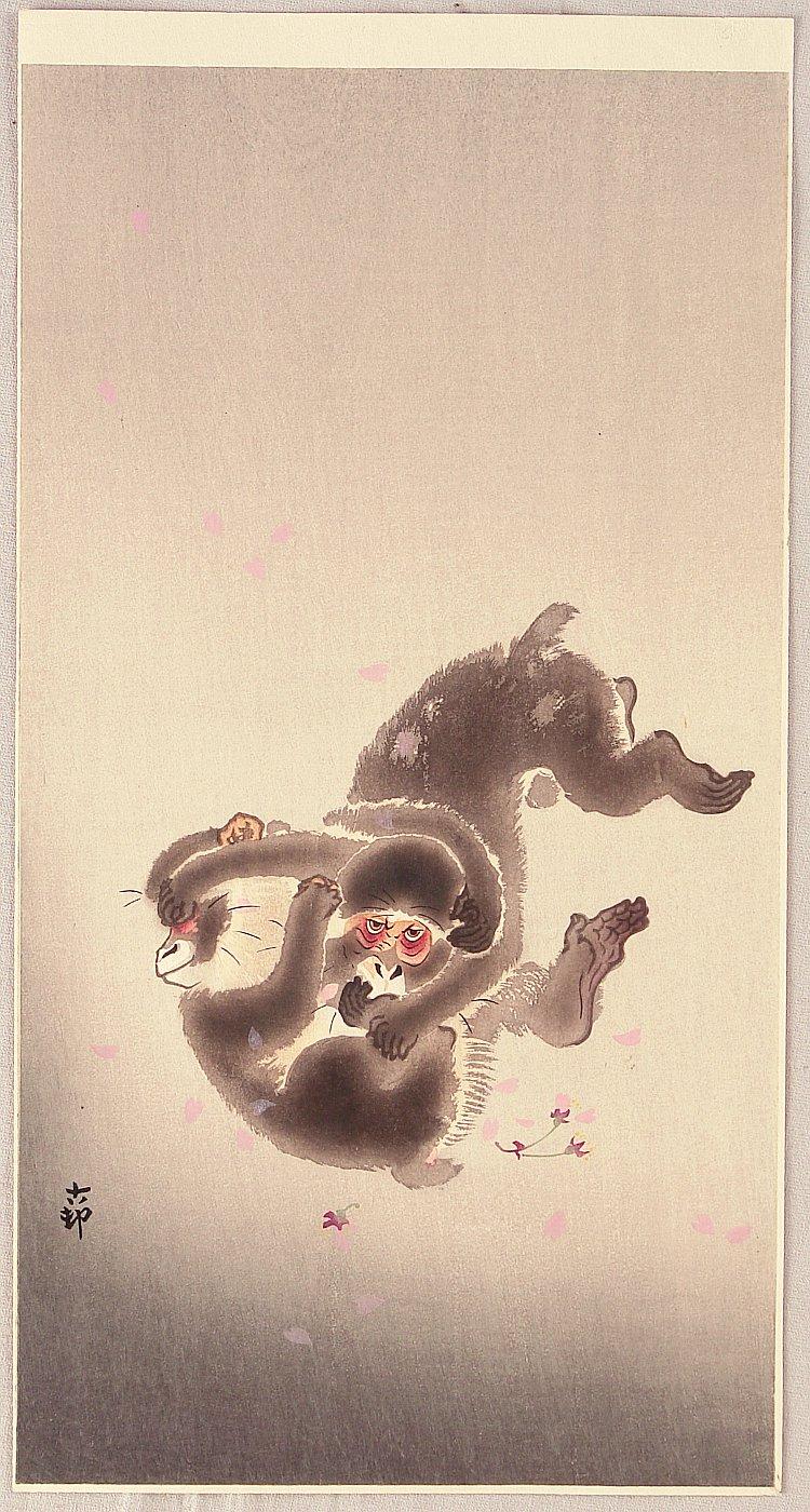 Ohara Koson - Fighting Monkeys