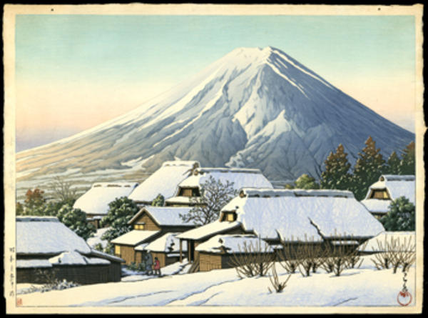 Hasui Kawase - Clearing After a Snowfall, Yoshida