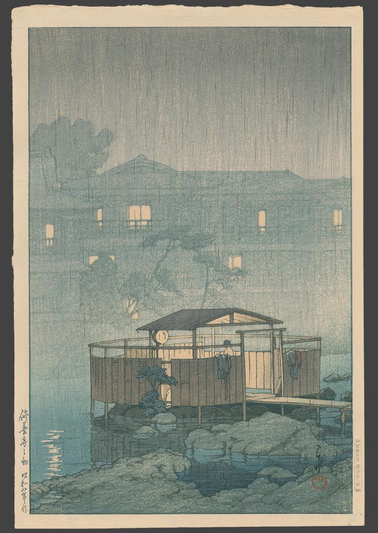 Hasui Kawase - Rain at Shuzenji