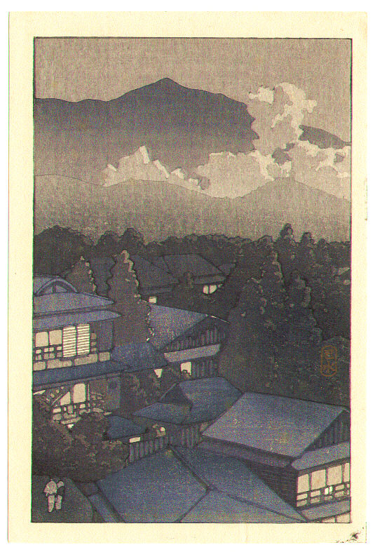 Hasui Kawase - Clouds and Mountain Resort