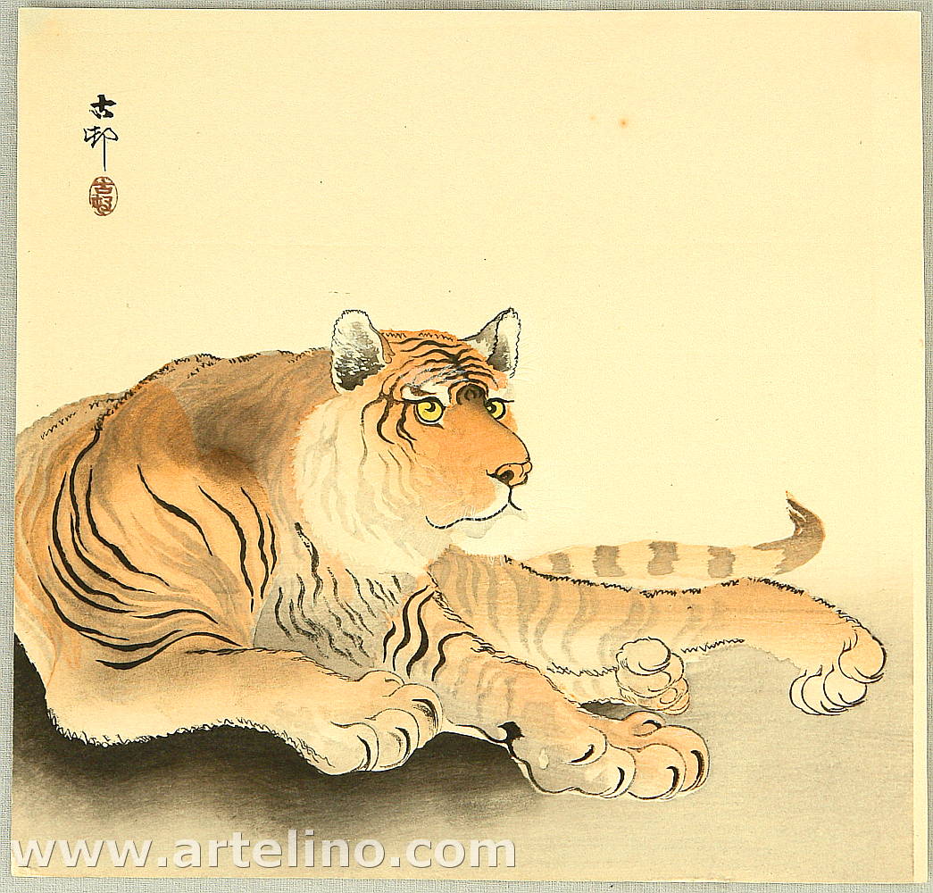 Ohara Koson - Reclining Tiger