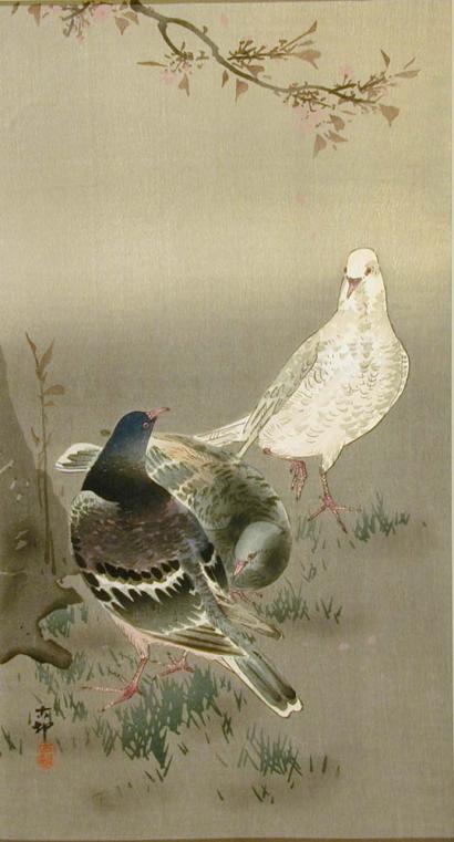 Ohara Koson - Pigeons