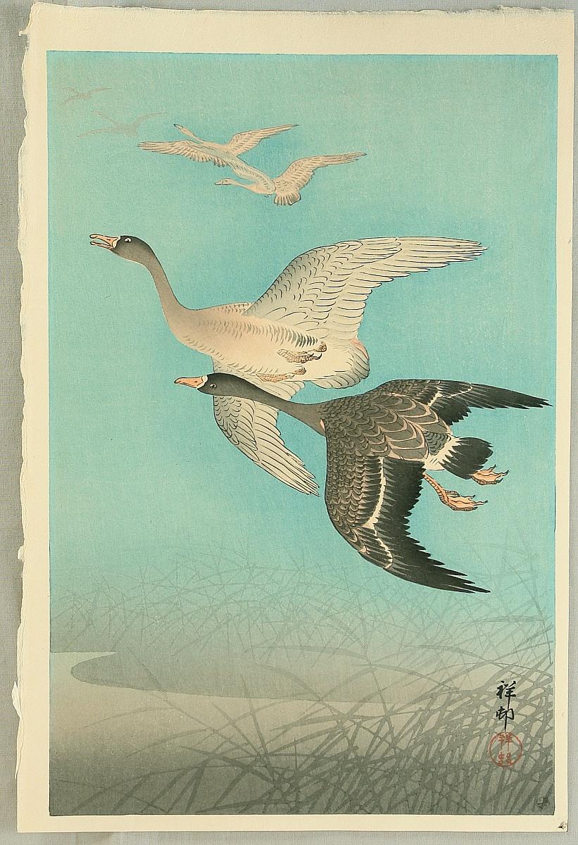 Ohara Koson - Flock of Geese