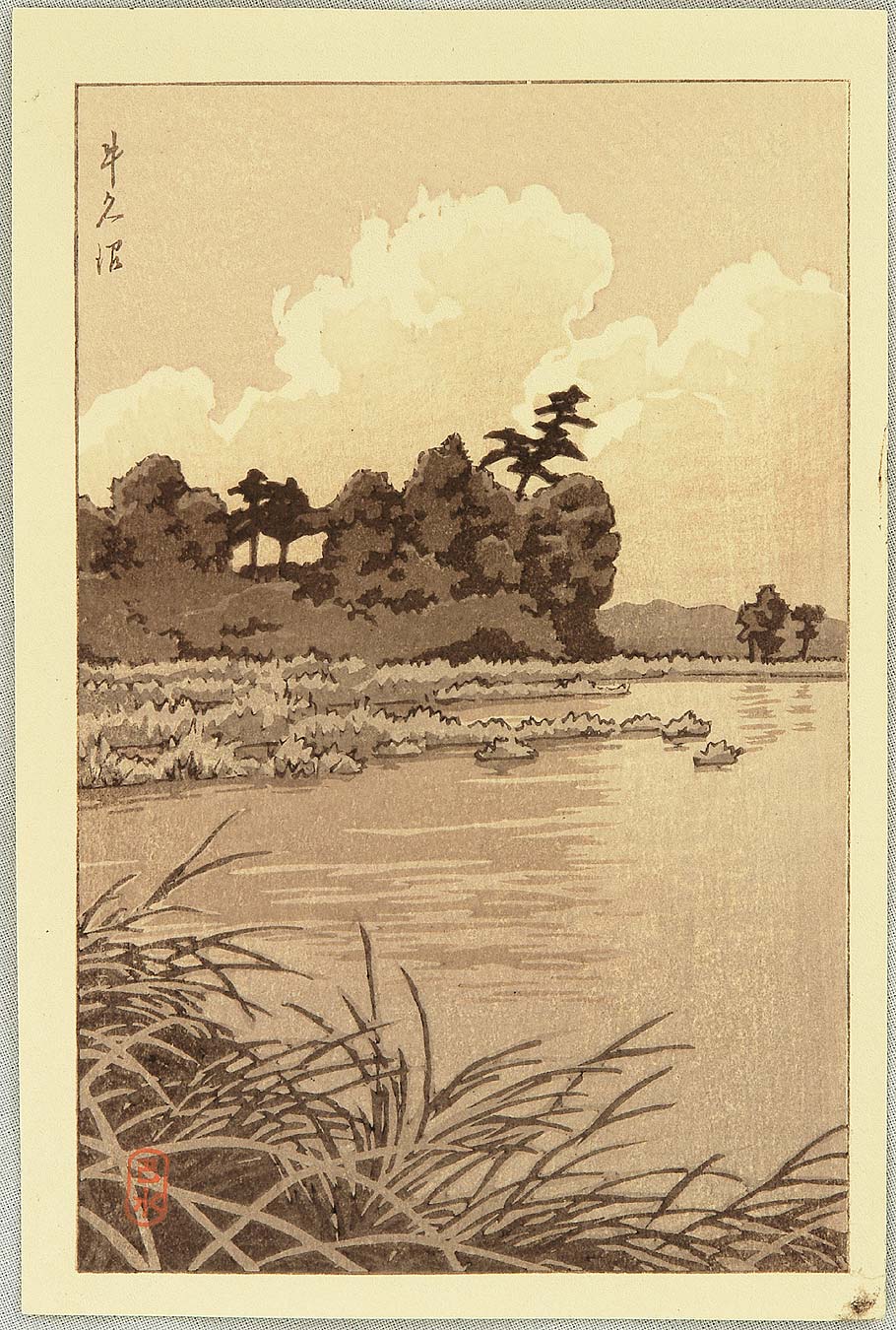 Hasui Kawase - Ushiku Marsh