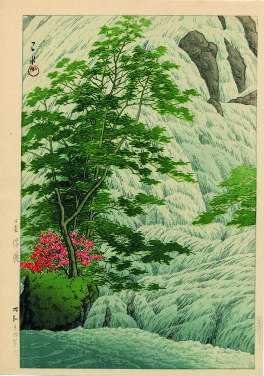 Hasui Kawase - Nikko Yudaki Waterfall