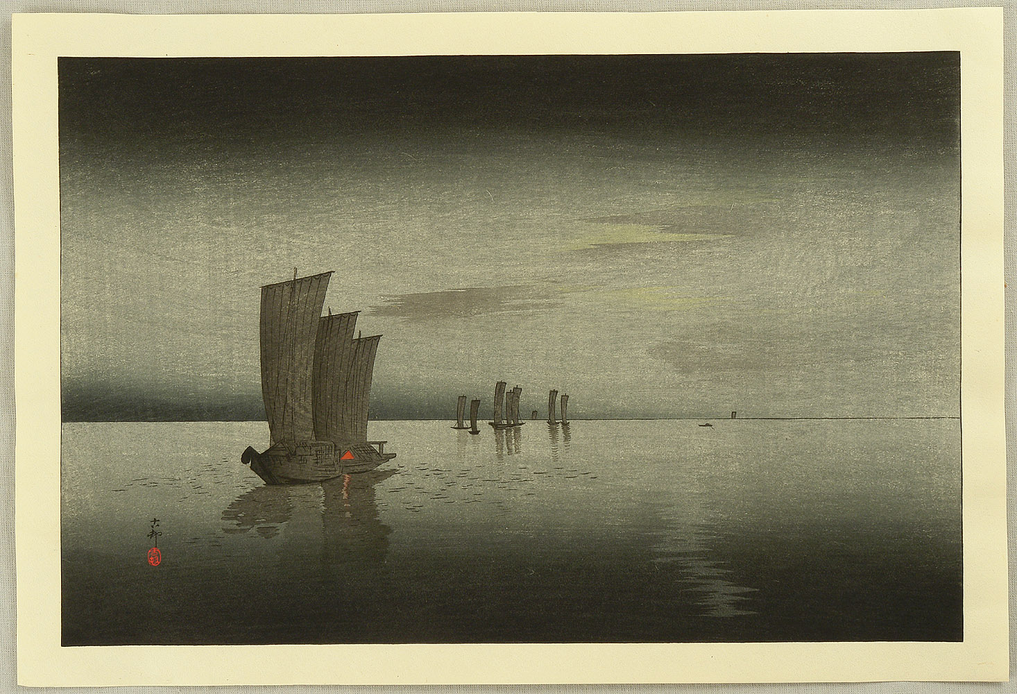 Ohara Koson - Fishing Boats