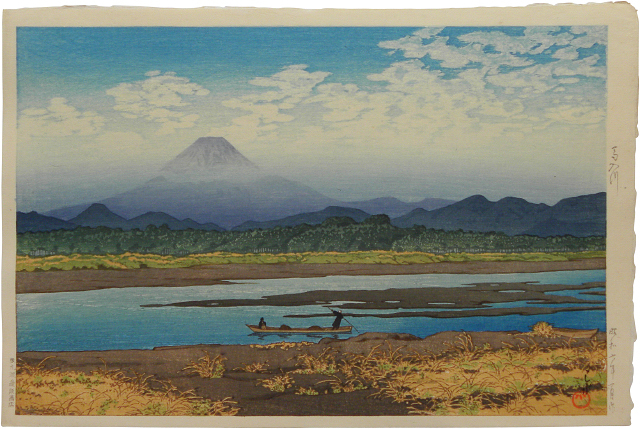 Hasui Kawase - Selection of Views of the Tokaido: Banyu River (Tokaido fukei senshu: Banyugawa)