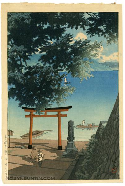 Hasui Kawase - Chuzenji, Utagahama