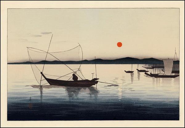 Ohara Koson - Fishing Boats 1