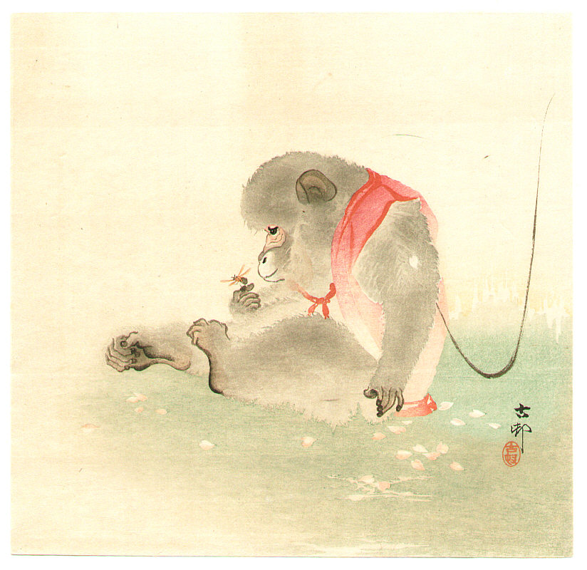 Ohara Koson - Monkey and Bee