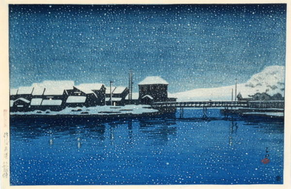 Hasui Kawase - Ebisu Port, Sado