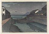 Hasui Kawase - Horikawa River, Obama