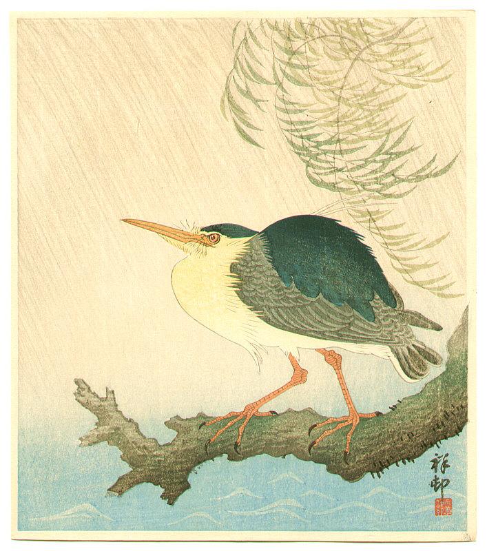 Ohara Koson - Heron in the Storm