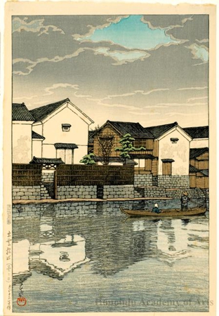 Hasui Kawase - Matsue, Izumo (Cloudy Day)