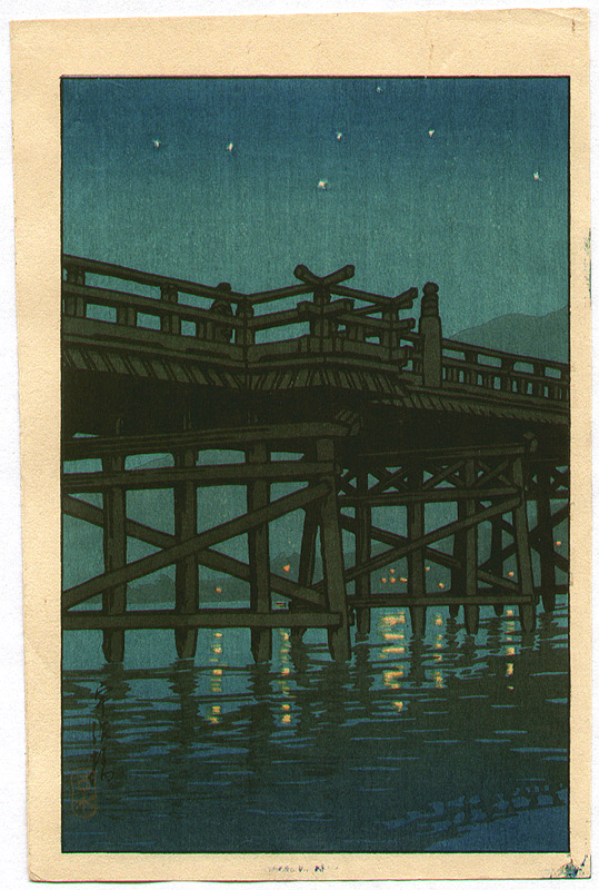 Hasui Kawase - Uji Bridge