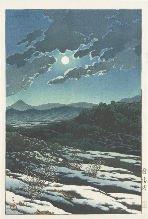 Hasui Kawase - Karikachi Mountain Pass