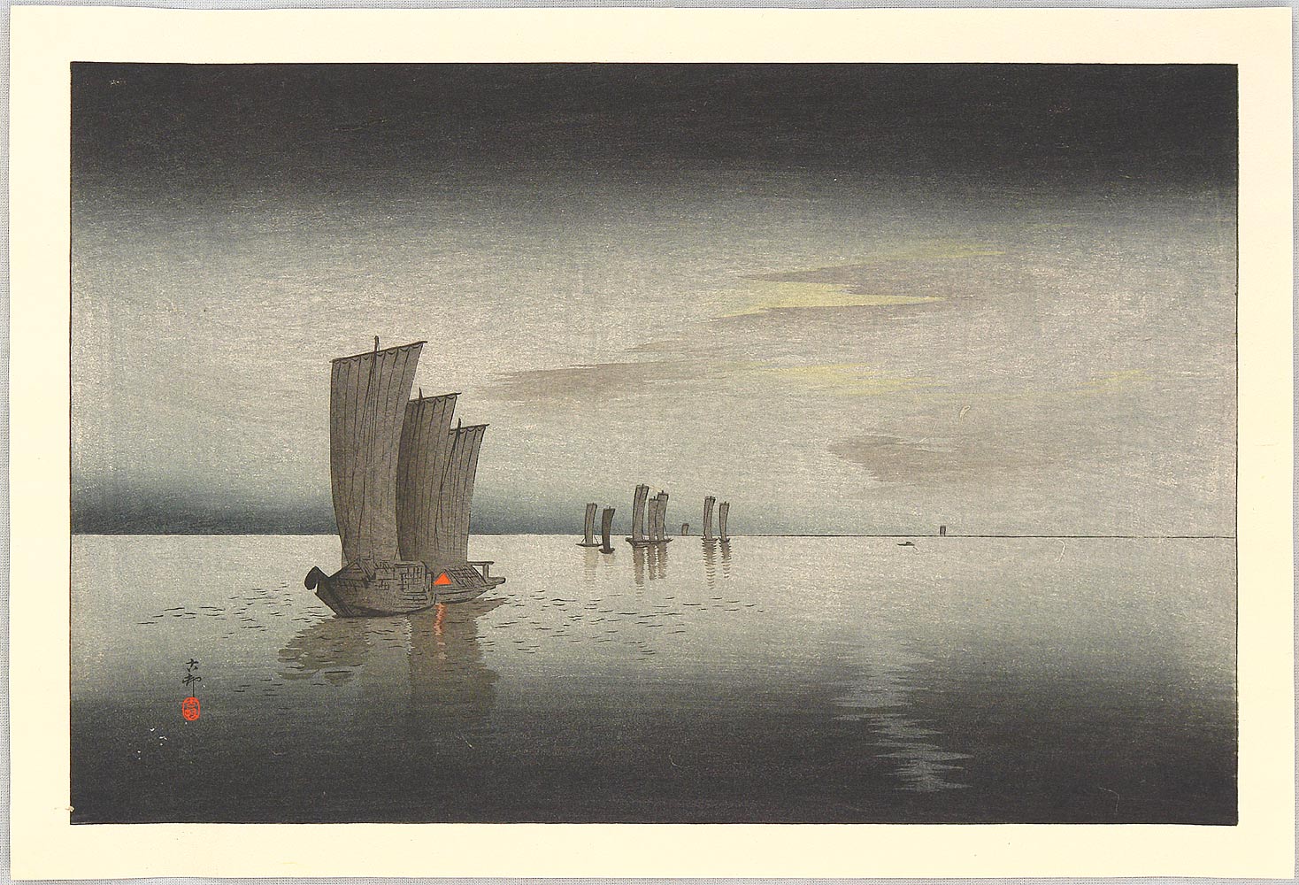 Ohara Koson - Fishing Boats