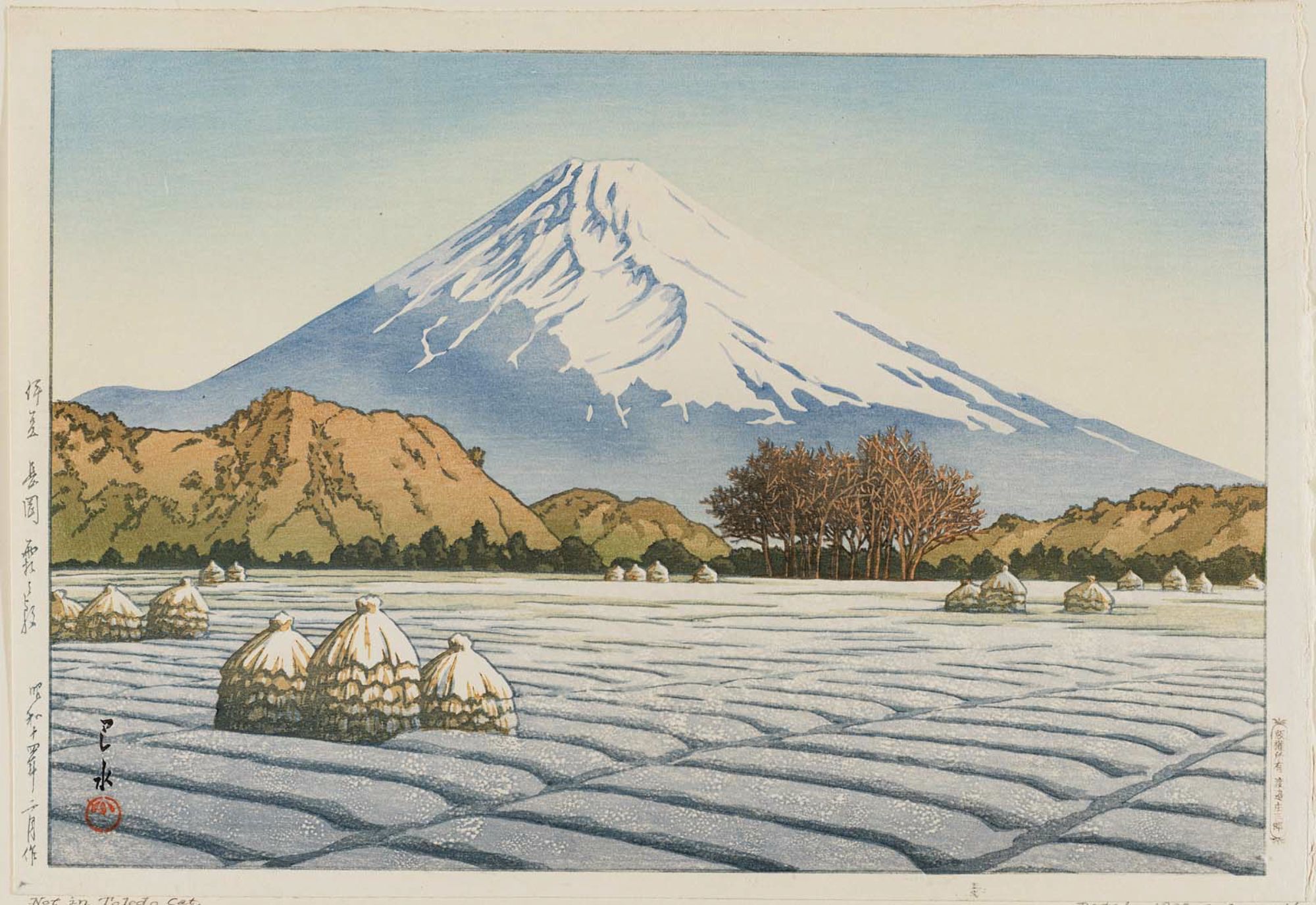 Hasui Kawase - Frosty Morning in Nagaoka, Izu (Izu Nagaoka shimo no asa)