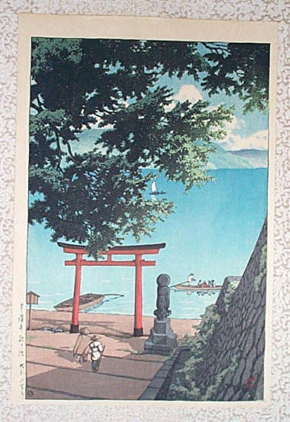 Hasui Kawase - Nikko Chuzenji Lake, Utagahama