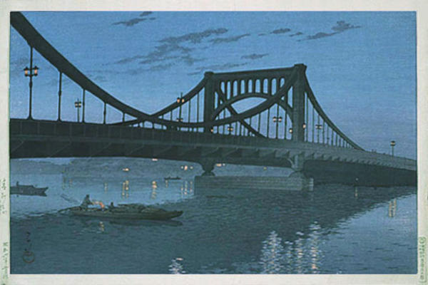 Hasui Kawase - Kiyosu Bridge