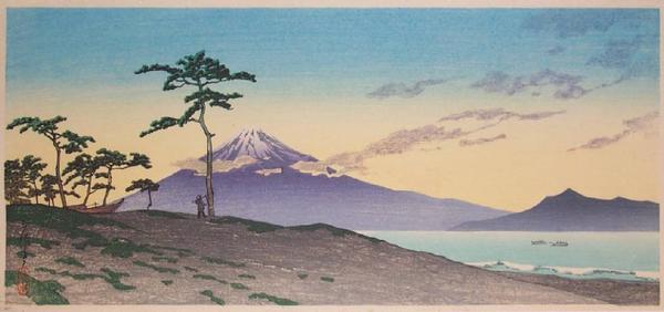 Hasui Kawase - Evening at Miho — Miho no Yu