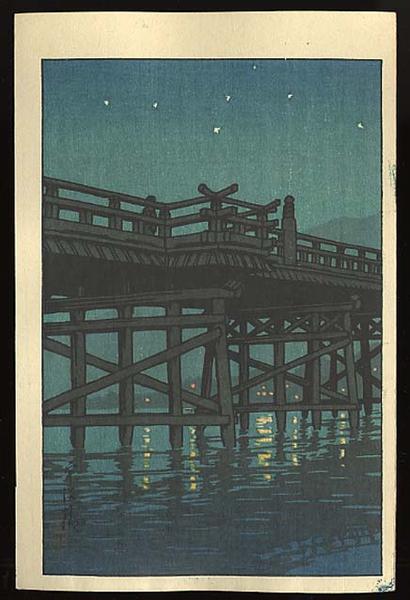 Hasui Kawase - Uji Bridge