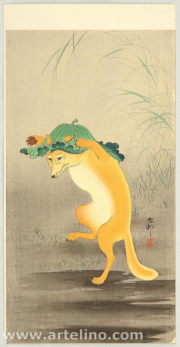 Ohara Koson - Dancing Fox