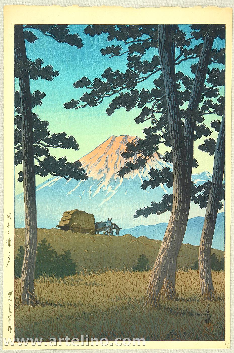 Hasui Kawase - Dusk at Tagonoura Beach – Selection of Views of the Tokaido