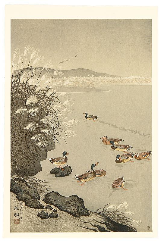 Ohara Koson - Pond in Late Autumn