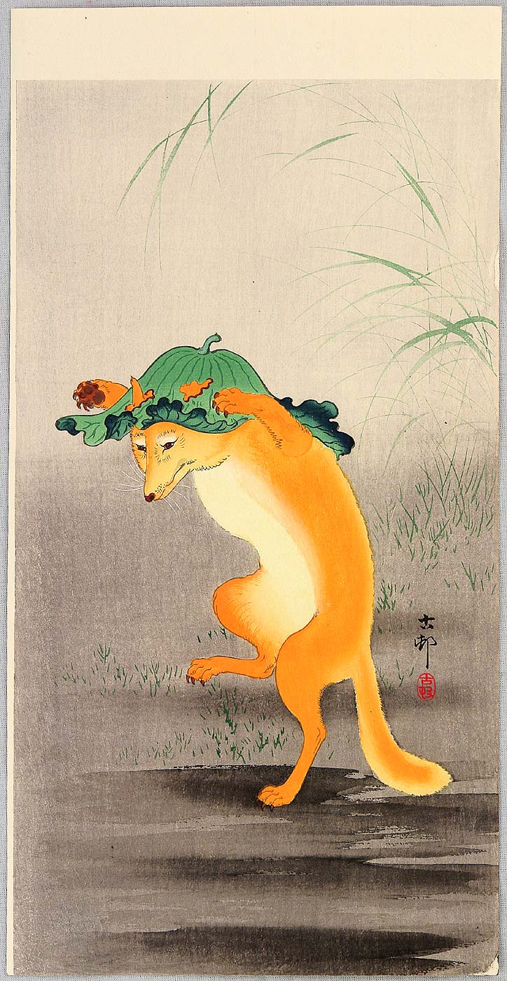 Ohara Koson - Dancing Fox