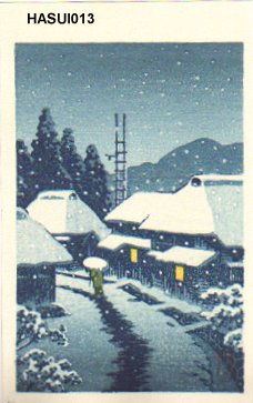 Hasui Kawase - Similar to Terajima in the Snow (1930’s)