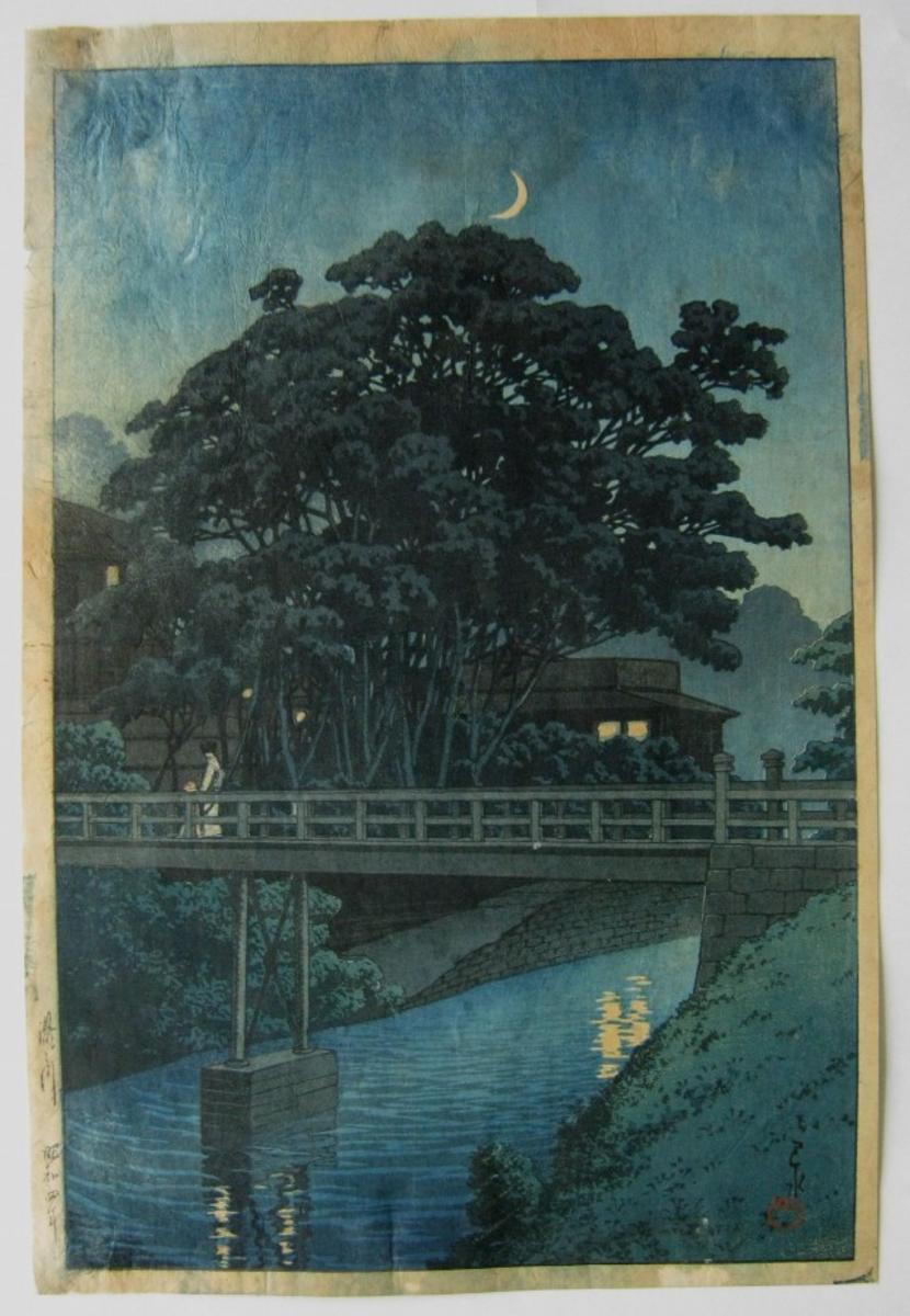 Hasui Kawase - Takinogawa Bridge — 瀧の川