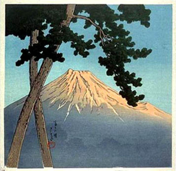 Hasui Kawase - Mt Fuji at Dawn