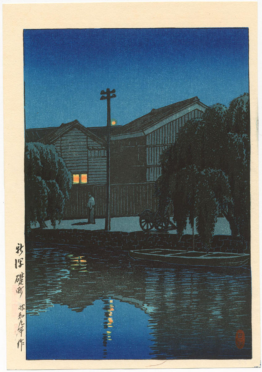 Hasui Kawase - Ishizue in Niigata