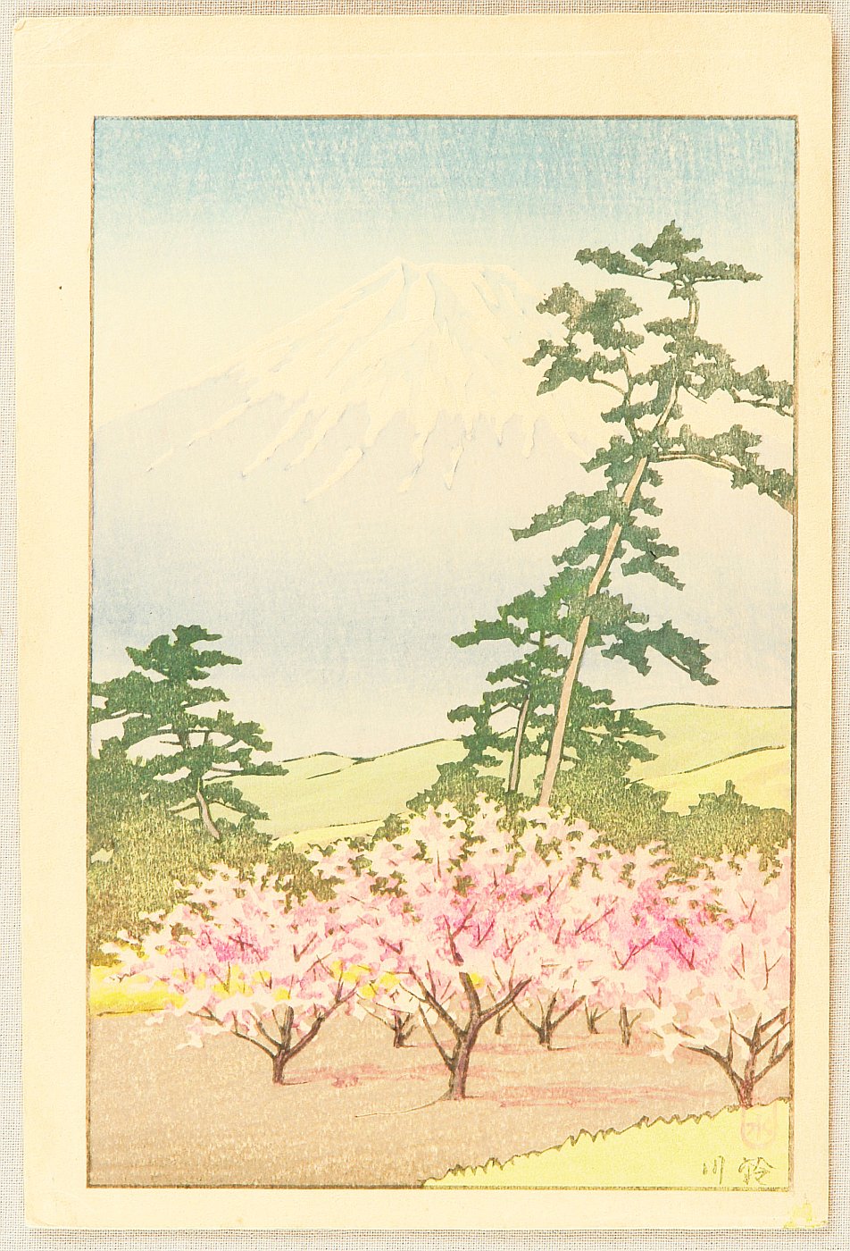 Hasui Kawase - Mt. Fuji and Suzukawa