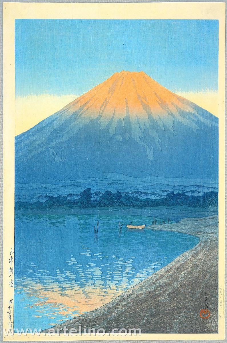 Hasui Kawase - Daybreak at Yamanaka