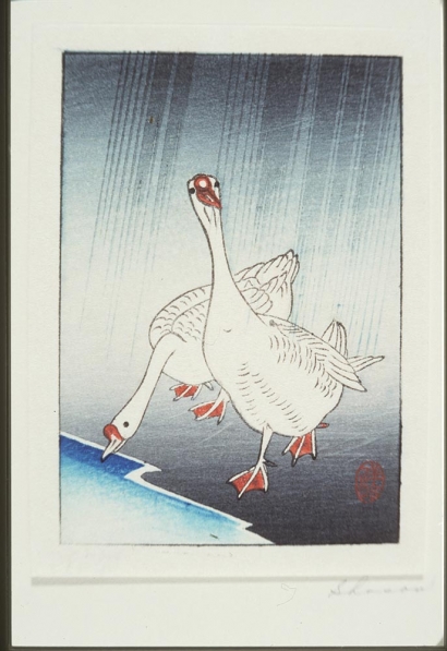 Ohara Koson - Geese Christmas Card