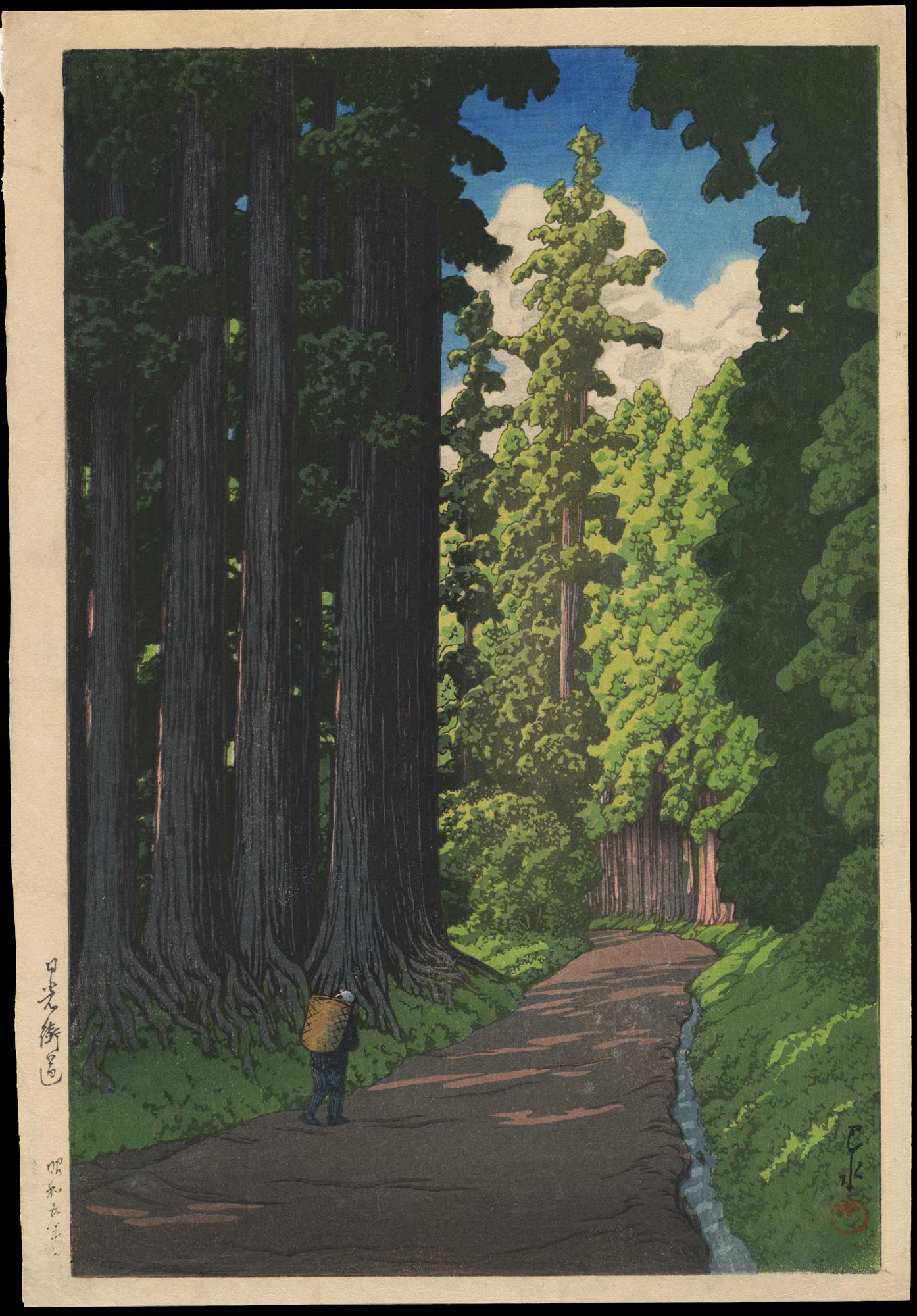 Hasui Kawase - Road to Nikko (Nikko Kaido Line)