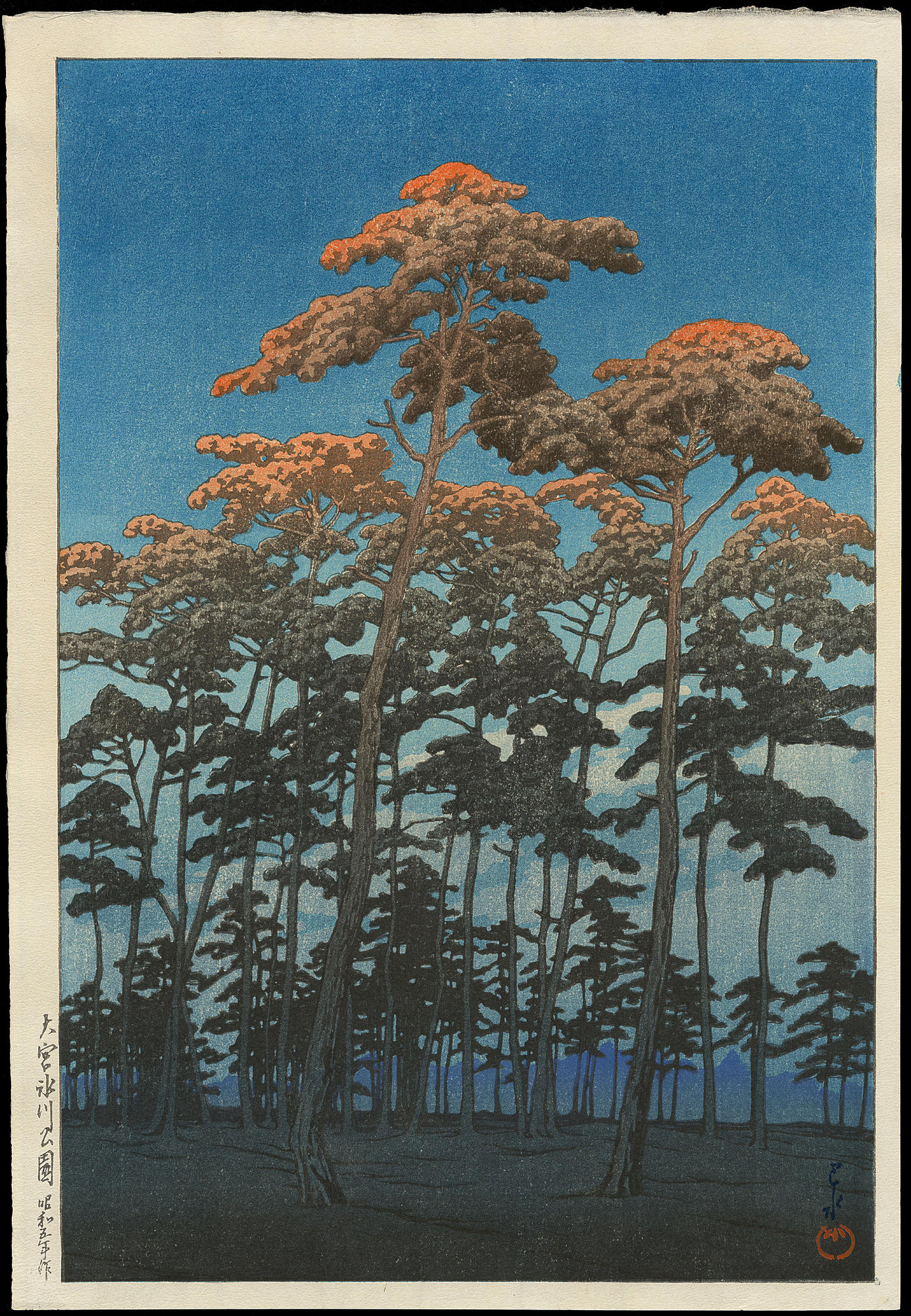 Hasui Kawase - Hikawa Park, Omiya