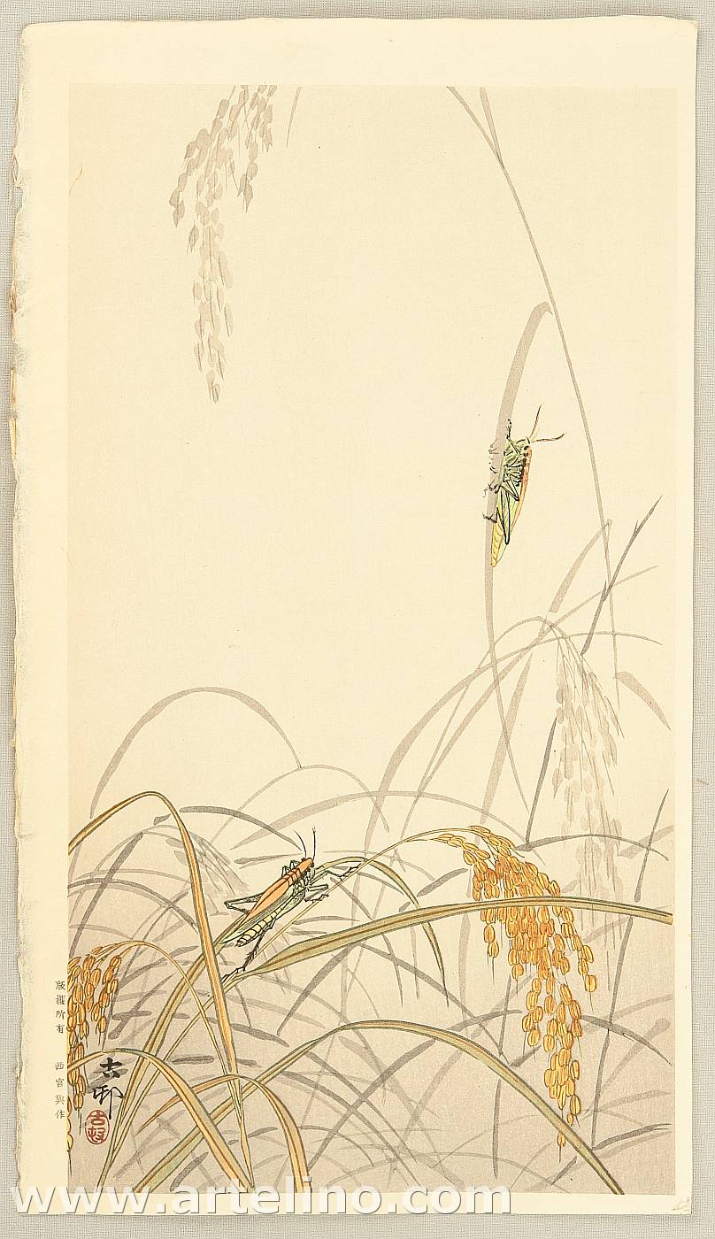 Ohara Koson - Grasshoppers