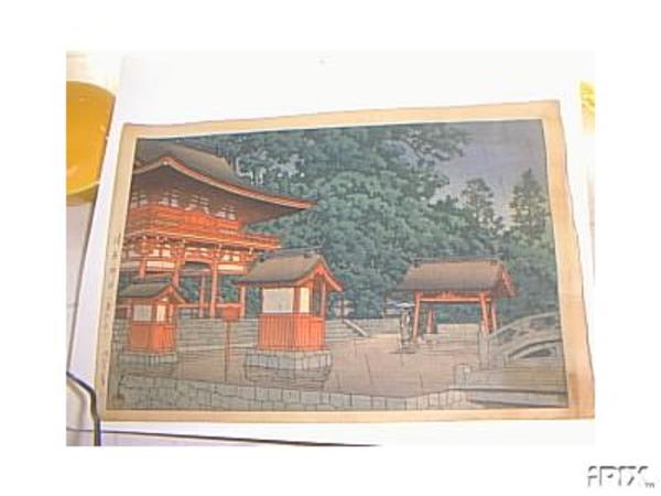 Hasui Kawase - Tsushima Shrine- Tsujima